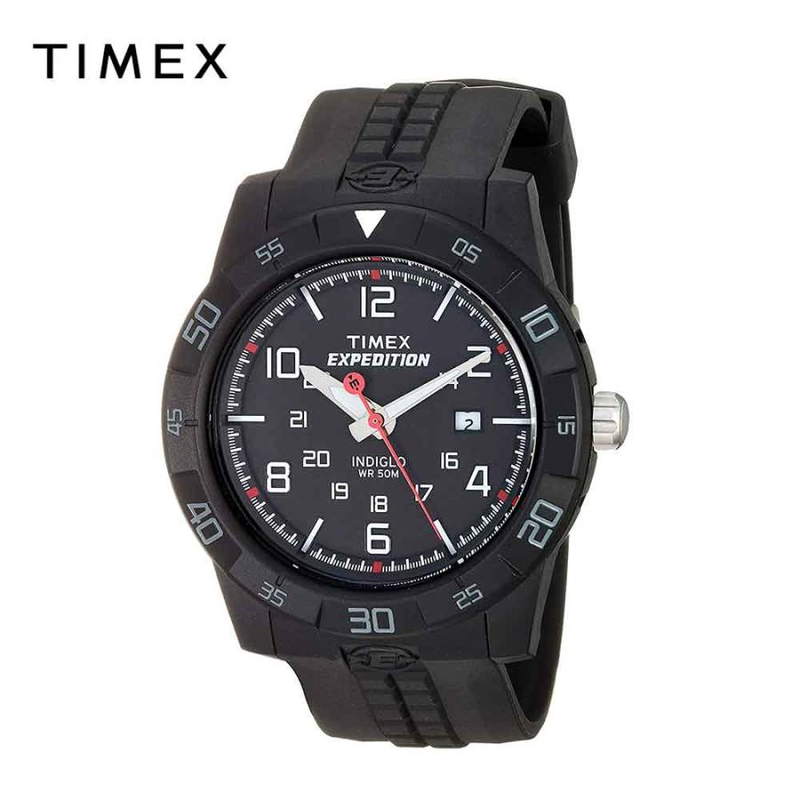 Expedition 即納 TIMEX タイメックス メンズ 腕時計 EXPEDITION RUGGED FIELD ブラック T49831 ...