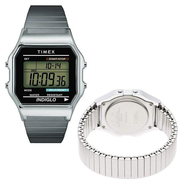 TIMEX 即納 タイメックス 腕時計 クラシックデジタル シルバー TIMEX 即納 タイメックス 腕時計 クラシックデジタル シルバー