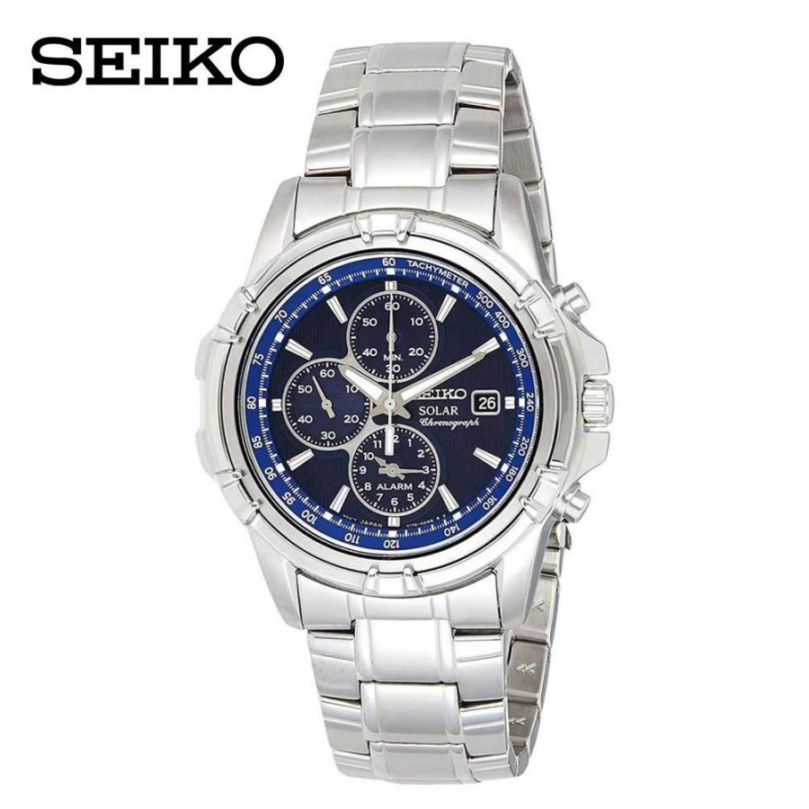ふるさと納税 腕時計 セイコー SEIKO SSC141 メンズ リストウォッチ 海外モデル シルバー/ブルー 腕時計