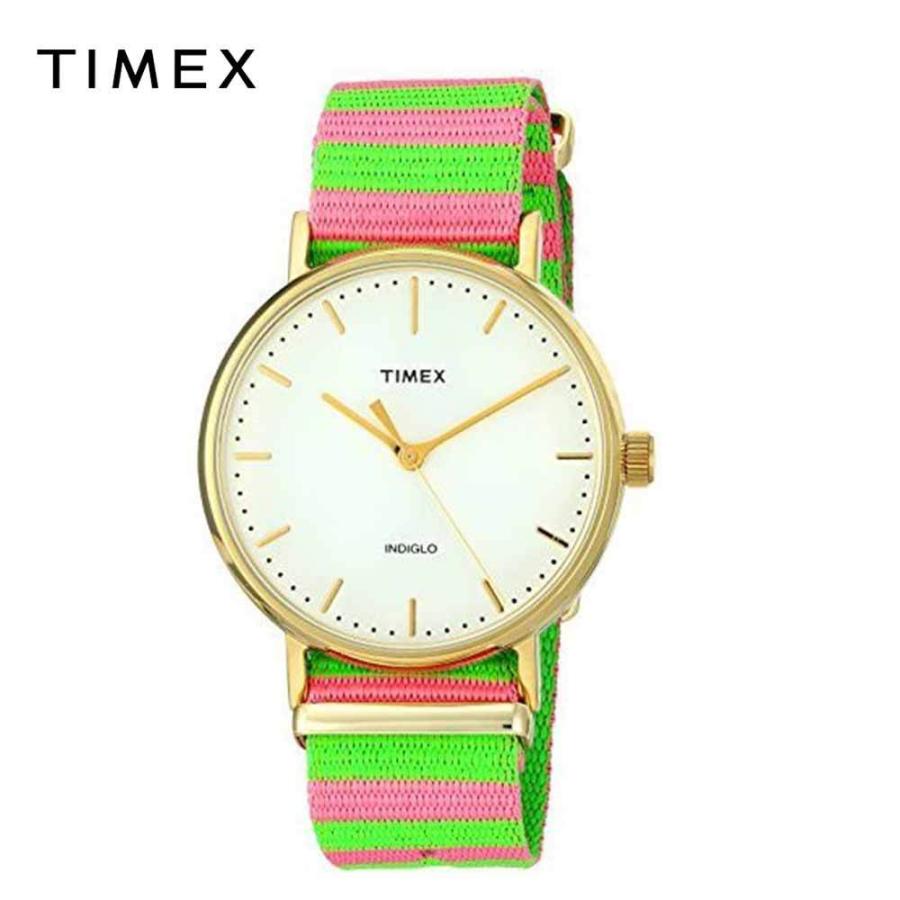 100％安い TIMEX タイメックス ユニセックス 腕時計 クォーツ ウィークエンダー フェアフィールド TW2P91800 ピンク/グリーン インディグロナイトライト 日本未発売 腕時計