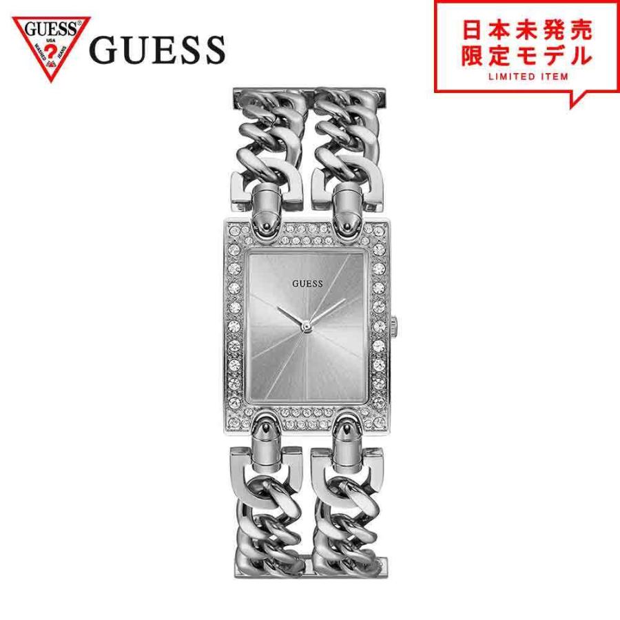 国内外の人気！ GUESS 最安値挑戦中 当店1年保証 日本未発売 時計 海外限定 W1121L1/シルバー リストウォッチ 腕時計 レディース ゲス 腕時計