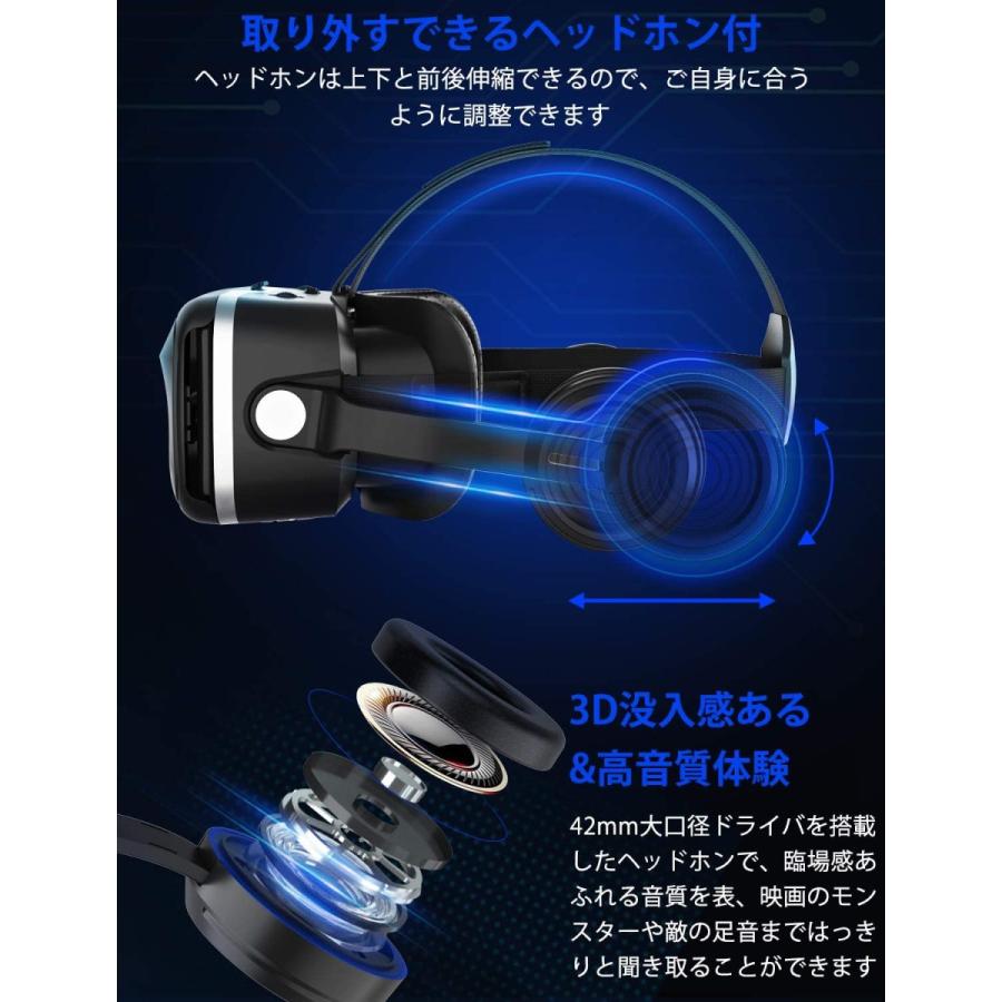 即納 Iphone Android スマホ対応 Vrゴーグル Vrヘッドセット Vrヘッドマウントディスプレイ 3d ブラック 1080phd高画質 Bluetooth ヘッドホン 配送方法をご選択ください レビューを書かない 送料一律500円 500円 Gvcal Com