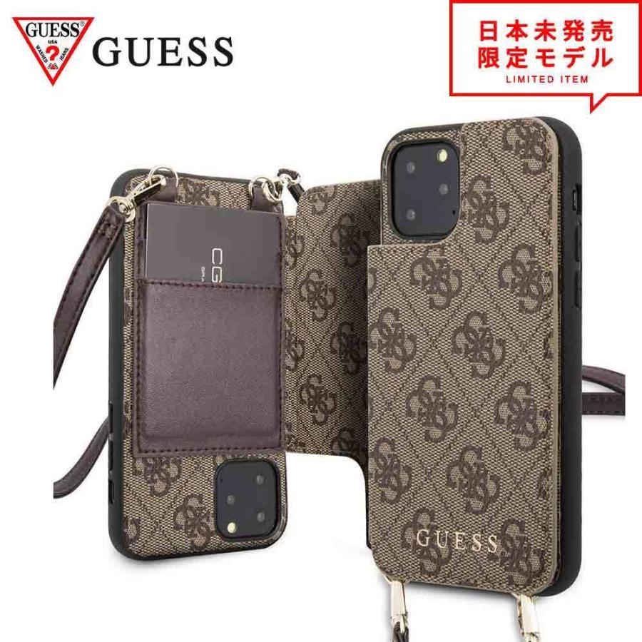オープニング大放出セール Guess ゲス Iphone 11 全機種取扱 ケース Ggマーク フリップケース ショルダーストラップ付 ブラウン アイフォンケース スマホケース 正規品 本店は Aleefsurgical Com
