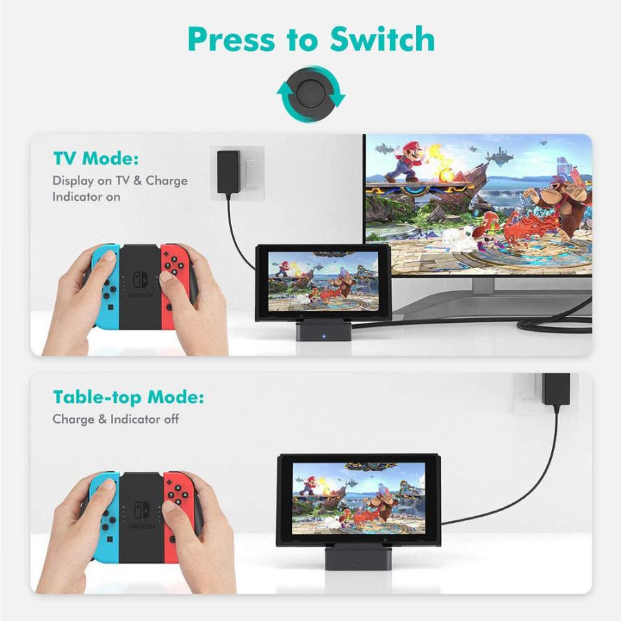 即納 任天堂 Nintendo Switch ドック 充電スタンド ブラック Hdmi変換 Tvモード テーブルモード Usbポート Type Cポート 放熱対策 カバー ケース 配送方法をご選択ください レビューを書かない 送料一律500円 500円 Worthingsociety Org Uk