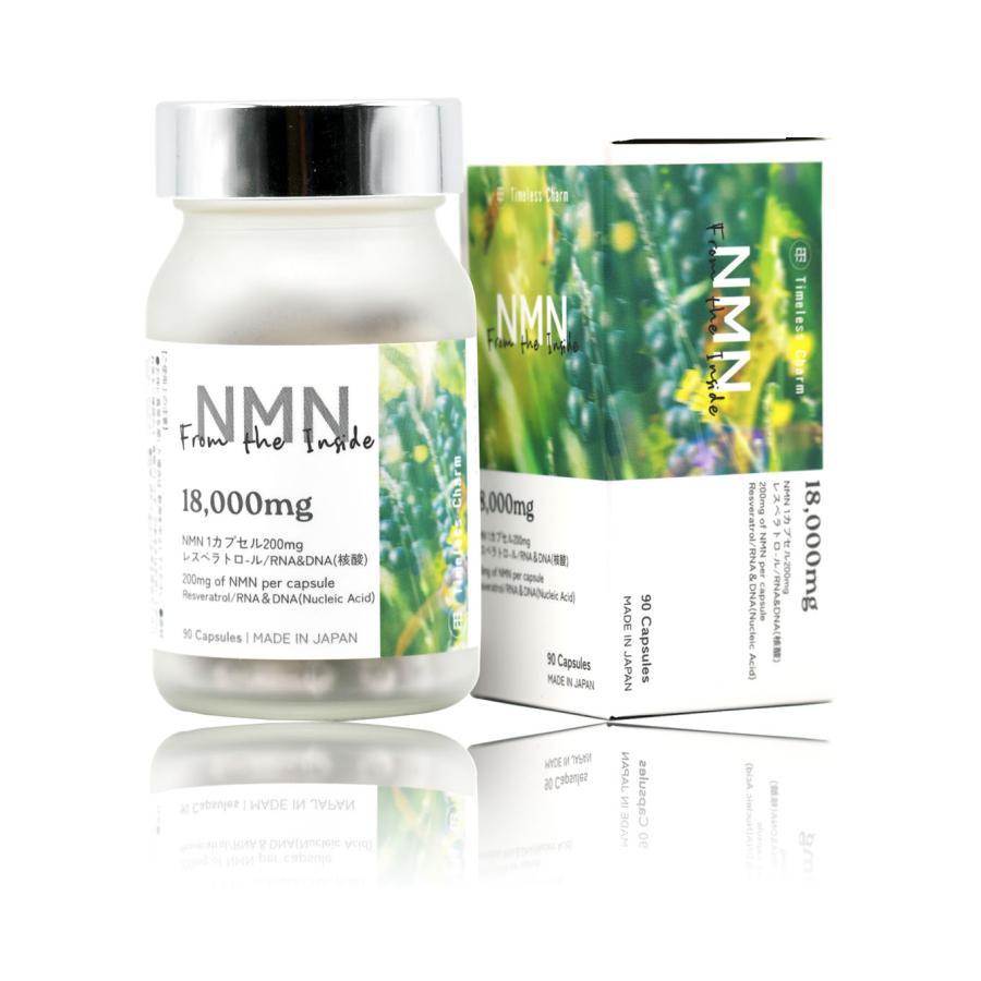 Timeless Charm NMN サプリメント 18,000mg 90カプセル 酵母発酵 国内