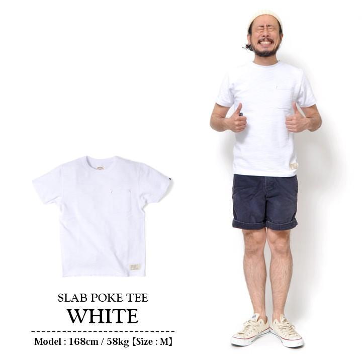 tシャツ メンズ 即納 スマートスパイス メンズ 超極厚10番単スラブクルーネックポケットTシャツ半袖 WHITE｜smart-spice｜09