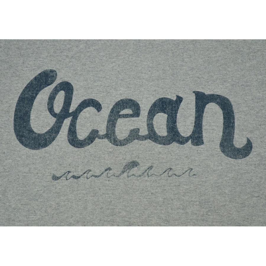 tシャツ 半袖 メンズ スマートスパイス 即納 メンズ プリントTシャツ OCEAN ヘザーグレー｜smart-spice｜02