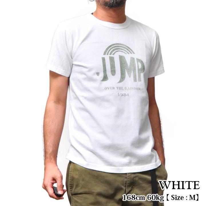 Tシャツ 丈夫 厚手 半袖 ティーシャツ プリントt ロゴt フロント ホワイト ネイビー 丸首 アメカジ ヒノヤ スマートスパイス Jump White Smc01 White Smart Spice 通販 Yahoo ショッピング