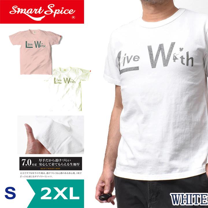 Tシャツ メンズ ブランド 厚手 半袖 おしゃれ 40代 アメカジ 白日本製 スマートスパイス Smart Spice 送料無料 クリックポストで Smc0225 White Smart Spice 通販 Yahoo ショッピング