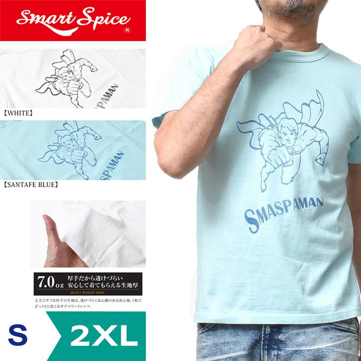 Tシャツ メンズ ブランド 厚手 半袖 おしゃれ 40代 アメカジ 白日本製 スマートスパイス Smart Spice 送料無料 クリックポストで Smc0227 Blue Smart Spice 通販 Yahoo ショッピング
