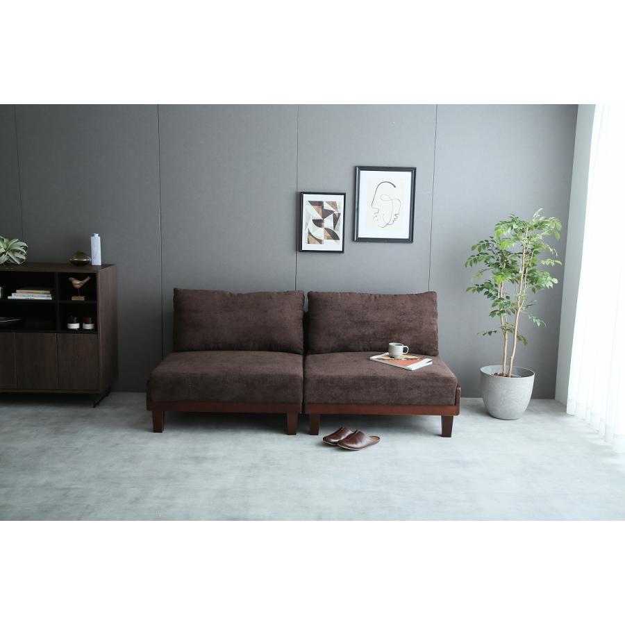 Estela】リクライニング ソファベッド ソファー 分割式 2人掛けソファ