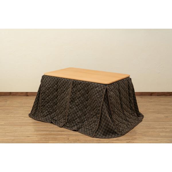 ダイニングコタツ掛け布団セット 110×70 ブラウン 直送・代引不可