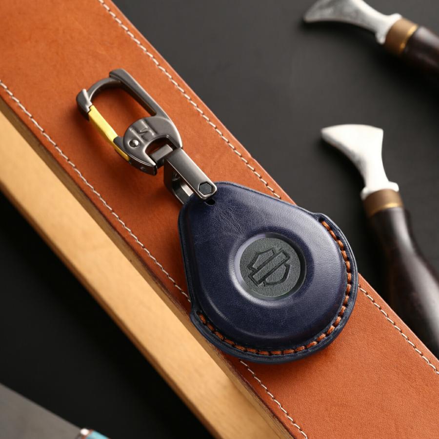 ハーレーバイク専用 キーフォブ ケース 本革 高級 harley キーカバー