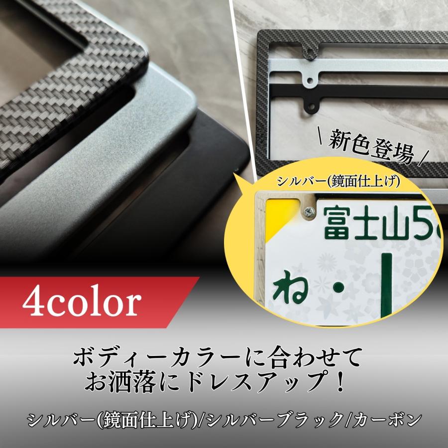 値引きしました！新品！車ナンバーカバー薄黒 新法規対応品】NanoSight ナンバーフレーム グロスブラック 2枚セット