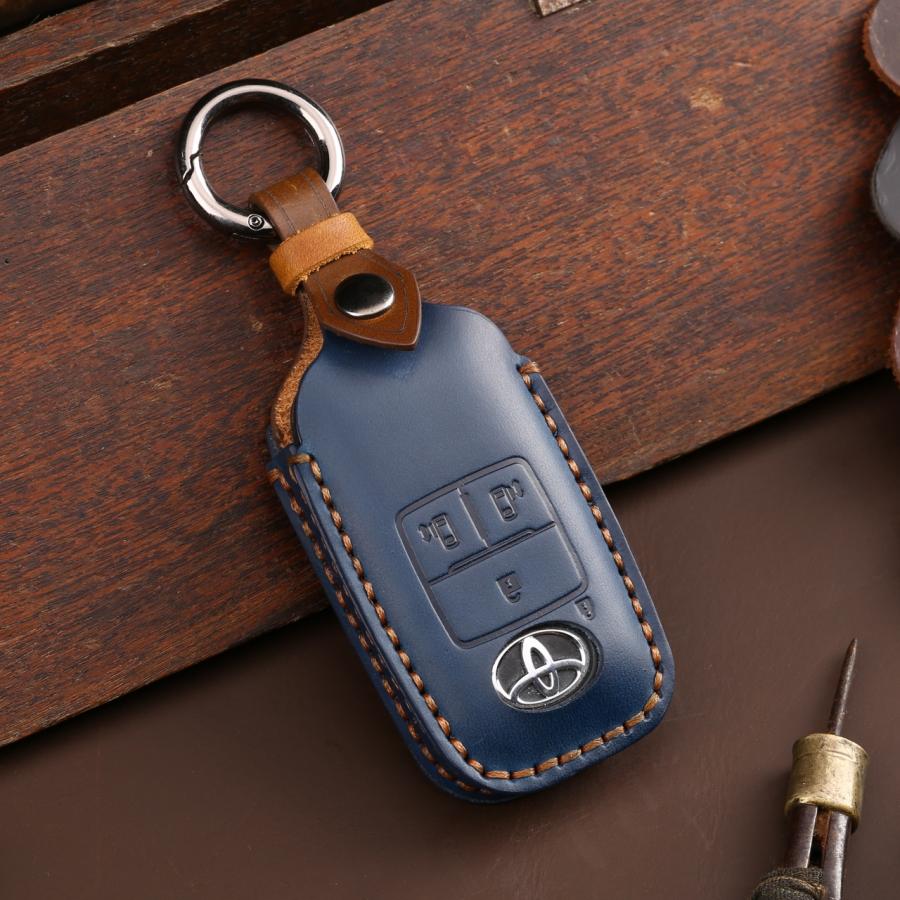 【アウトレット】トヨタ ライズ ダイハツ ロッキー スバル レックス 新型タフト タント カスタム 本革 キーケース レザー RAIZE DAIHATSU TANTO キーカバー |  | 08