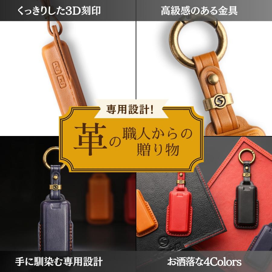Tebraタグ キーケース 本革 キーカバー Clavis THTAG-01L マンション