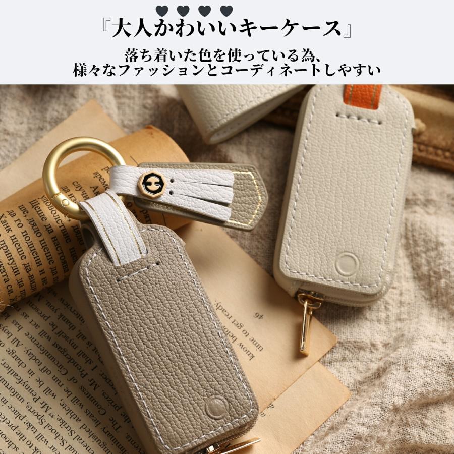 Tebraキー くすみカラー キーケース Clavis マンション ハンズフリー