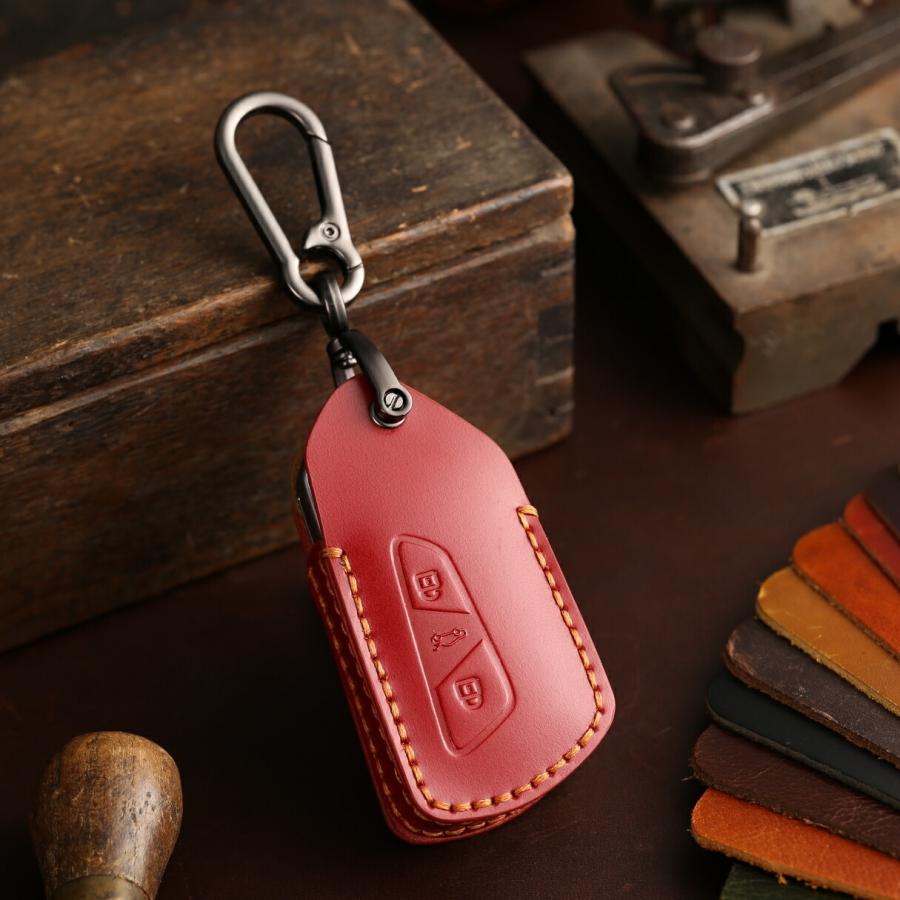 新型ゴルフ8 ID4 本革 キーカバー フォルクスワーゲン 新型 キーケース