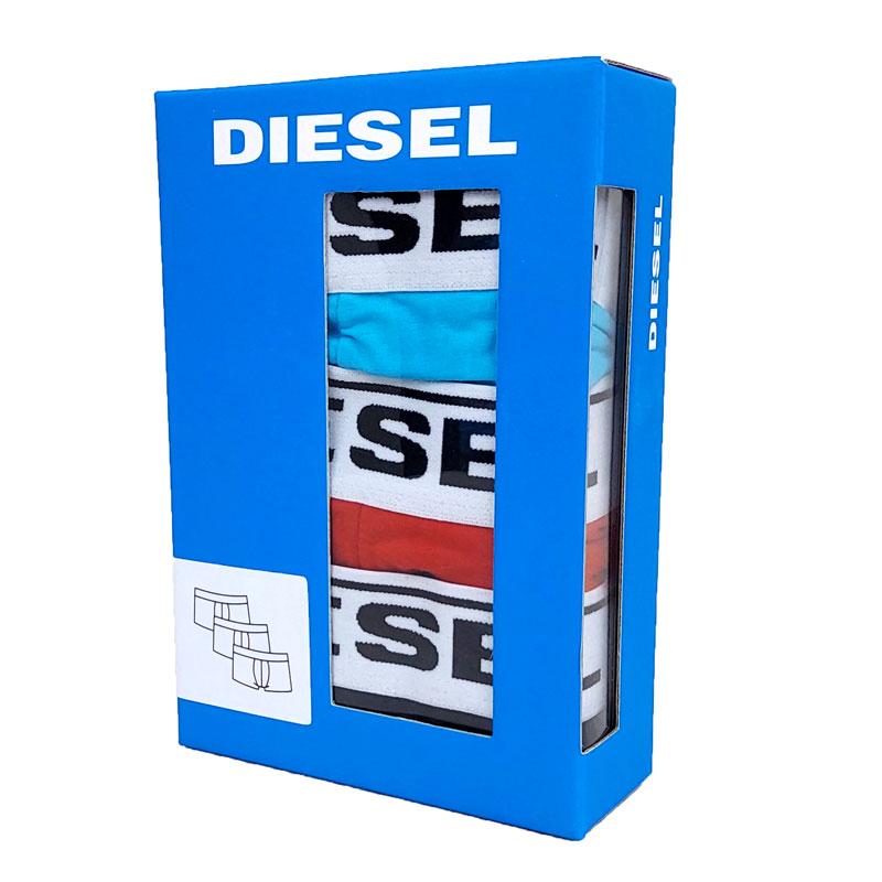 DIESEL ディーゼル アンダーウェア 3枚組 00CKY3 RQARZ E4095 L 水色/赤/黒 ボクサーパンツ 下着 コットン 新品 並行輸入品｜smart2003｜11