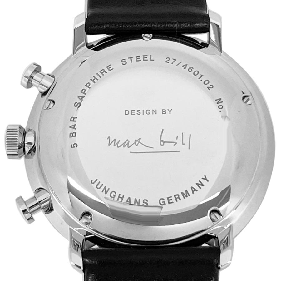 新品 アウトレット JUNGHANS ユンハンス 腕時計 027/4601.02 マックスビル クロノスコープ 40mm 自動巻  並行輸入品 | フォーム | 03