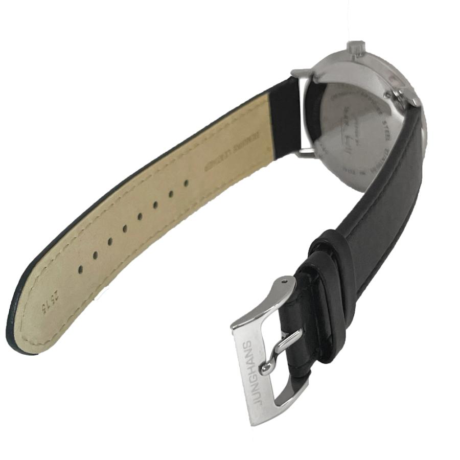 ユンハンス 腕時計  マックスビル 38mm 027/4700.02  自動巻 ブラックレザーベルト 、メタルブレス、 バネ棒外し工具セット  新品 送料無料 | マックス・ビル | 05