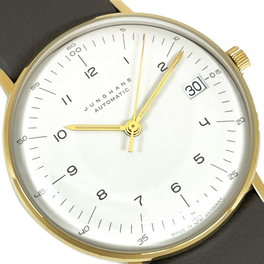 新品 アウトレット JUNGHANS ユンハンス 腕時計 027/7108.02  マックスビル 38mm 自動巻 ユニセックス レザーベルト並行輸入品の画像