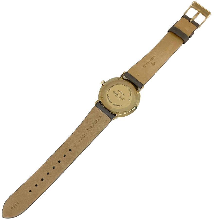 新品 アウトレット JUNGHANS ユンハンス 腕時計 027/7108.02  マックスビル 38mm 自動巻 ユニセックス レザーベルト並行輸入品の画像