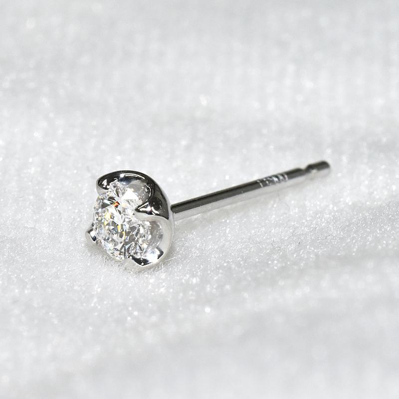 pt900 ダイヤモンドピアス ２点 楽天市場】pt900 ダイヤモンド ピアス 0.2ct シャンパンカラー