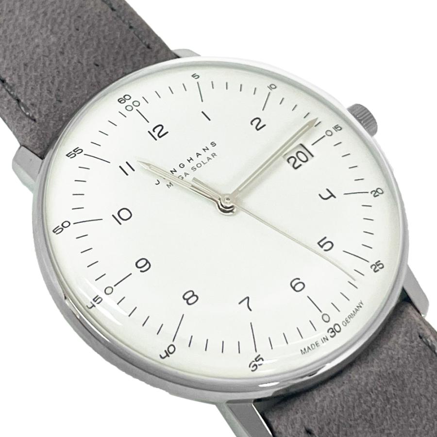 JUNGHANS ユンハンス 腕時計 新品  059/2021.02 マックスビル メガソーラー 38mm 電波時計 ソーラームーブメント 送料無料 | フォーム | 01