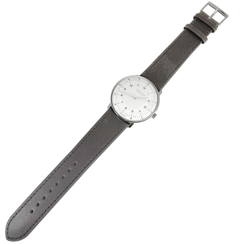 JUNGHANS ユンハンス 腕時計 新品  059/2021.02 マックスビル メガソーラー 38mm 電波時計 ソーラームーブメント 送料無料の画像