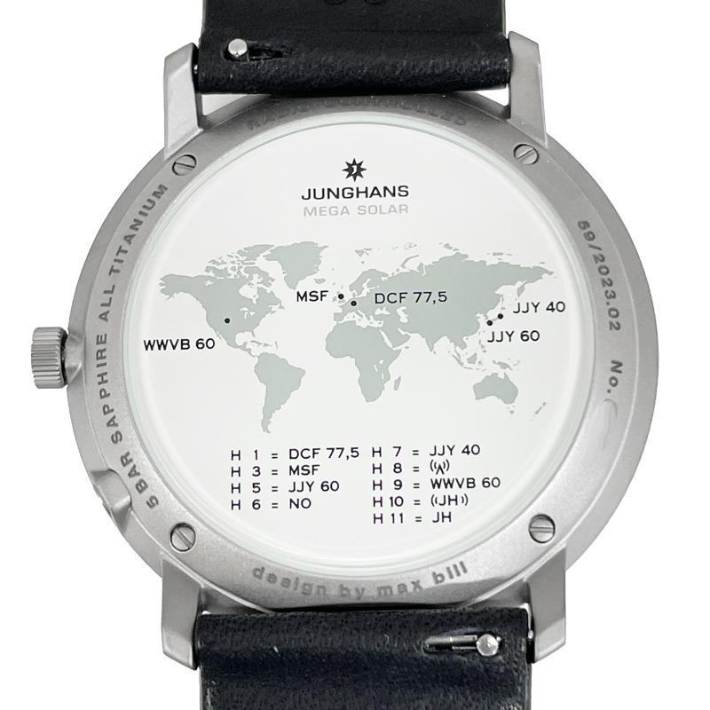JUNGHANS ユンハンス 腕時計 新品  059/2023.02 マックスビル メガソーラー 38mm 電波時計 ソーラームーブメント 送料無料 | フォーム | 03