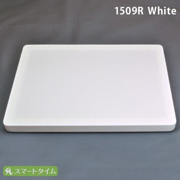 ジュエリートレイ リング付き接客トレイ 230×160×20 レザー調 白 ホワイト 1509R アクセサリートレイ トレー　_2