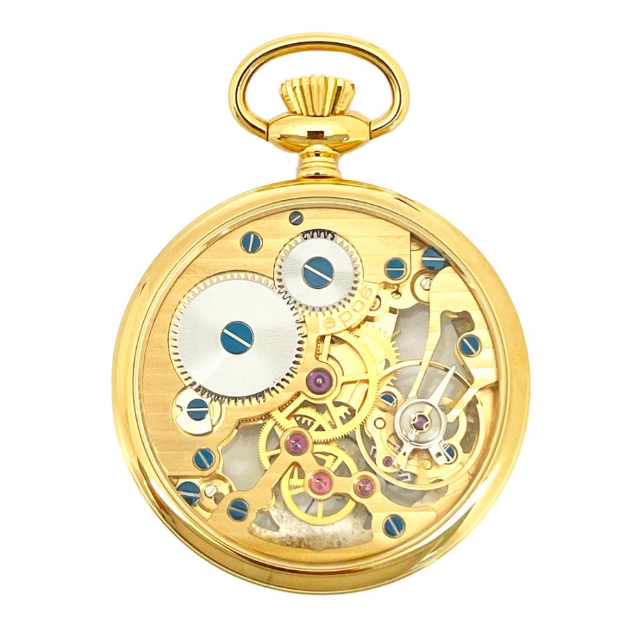 エポス epos 懐中時計 2003GP-N 裏スケルトン ローマン数字 ポケットウォッチ 手巻き シースルー チェーン付 新品 送料無料 | エポス | 04