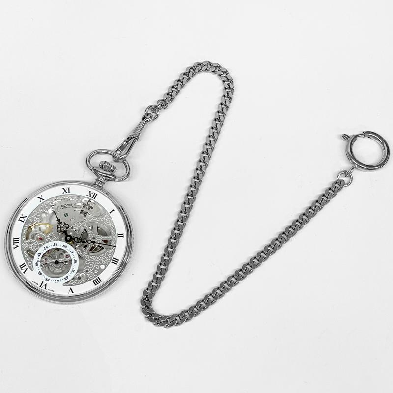 エポス 懐中時計 2121R 裏スケルトン ローマン数字 ポケットウォッチ 手巻き 新品 送料無料 | エポス | 05