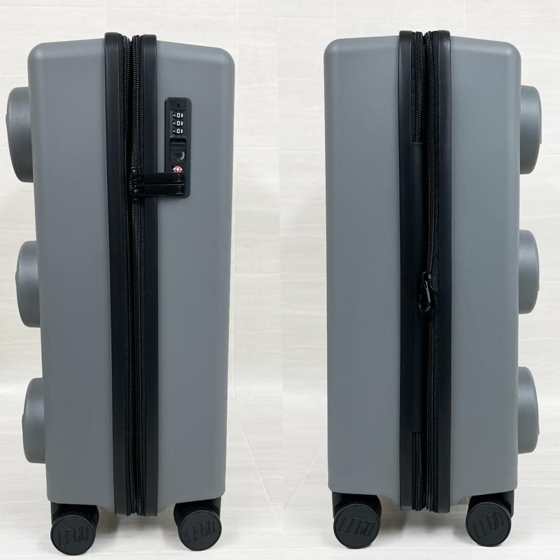 LEGO レゴ  スーツケース 新品・アウトレット  20290-0199 グレー Brick 2x3 Trolley Expandable 小型 軽量 33L  並行輸入品 |  | 03