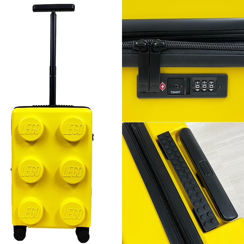 LEGO レゴ  スーツケース アウトレット  20290-0024 イエロー Brick 2x3 Trolley Expandable 小型 軽量 33L  並行輸入品 |  | 04