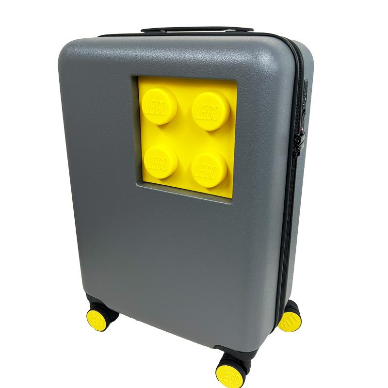 アウトレット！LEGO レゴ  スーツケース 新品 20152-1962 グレー/イエローブロック Brick2×2 Urban Trolley 小型 軽量 40L  並行輸入品 |  | 01
