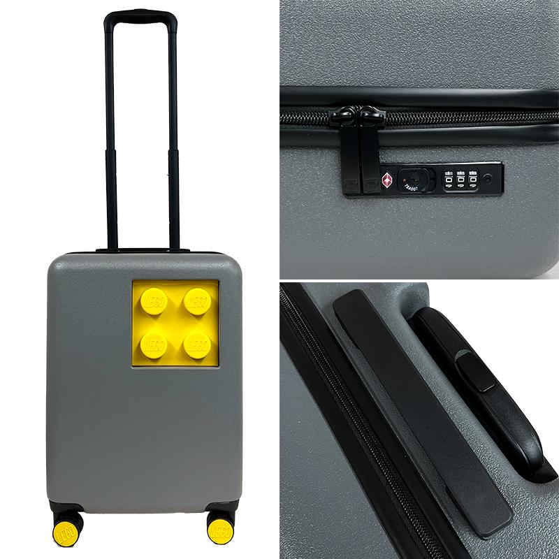 アウトレット！LEGO レゴ  スーツケース 新品 20152-1962 グレー/イエローブロック Brick2×2 Urban Trolley 小型 軽量 40L  並行輸入品 |  | 04