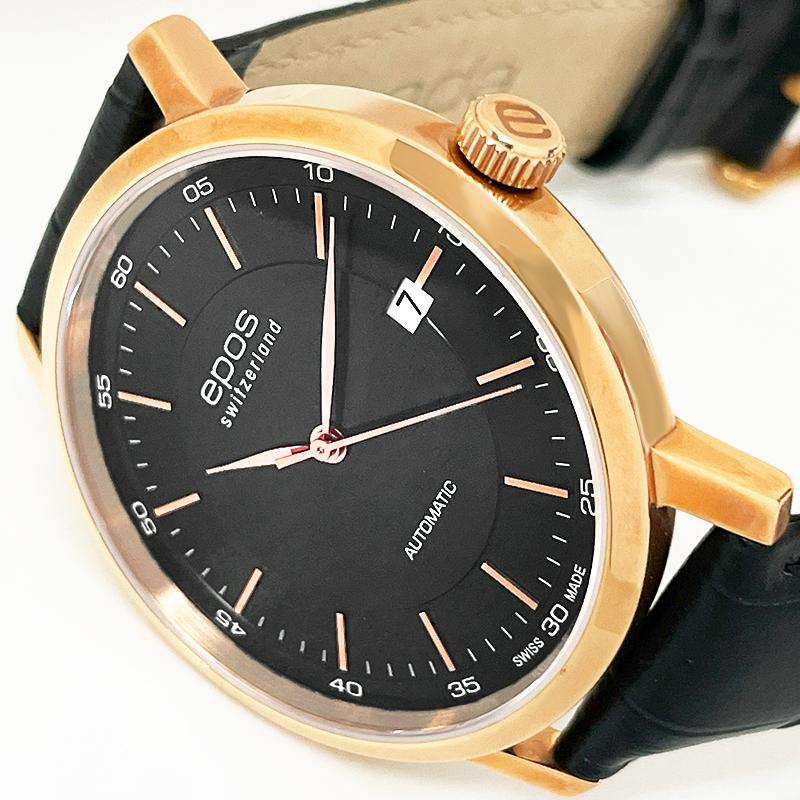 アウトレット! エポス EPOS ORIGINALE 3387GPBK 自動巻き メンズ オリジナーレ デイト スケルトン SWISS MADE 並行輸入品 | エポス | 02