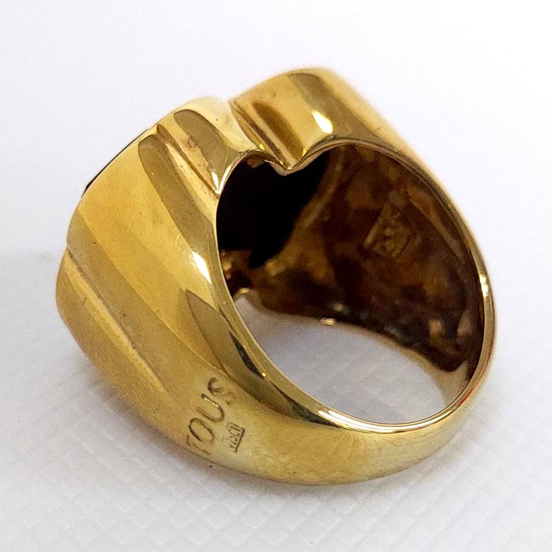 アウトレット！ TOUS トウス SV925 ファセット オニキス ヴェルメイユ リング 12号 くま ゴールドメッキ 指輪 215435550 並行輸入品 | TOUS | 02