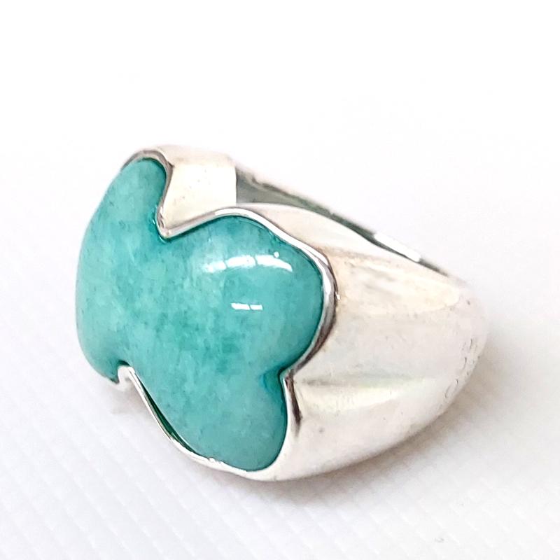 TOUS トウス 新品・アウトレット SV925 アマゾナイト リング GEMSTONES 14号 くま 指輪 615435531 並行輸入品 | TOUS | 01