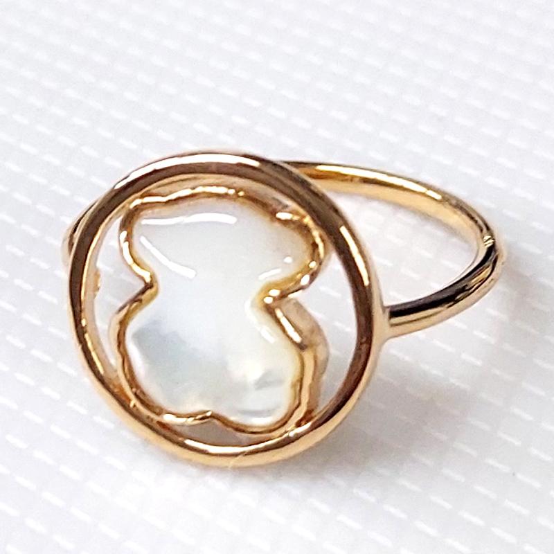 アウトレット！ TOUS トウス  Camille カミーユ ローズリング 712165570 10号 くま シェル シルバー925 SV925 送料無料 並行輸入品 | TOUS | 01