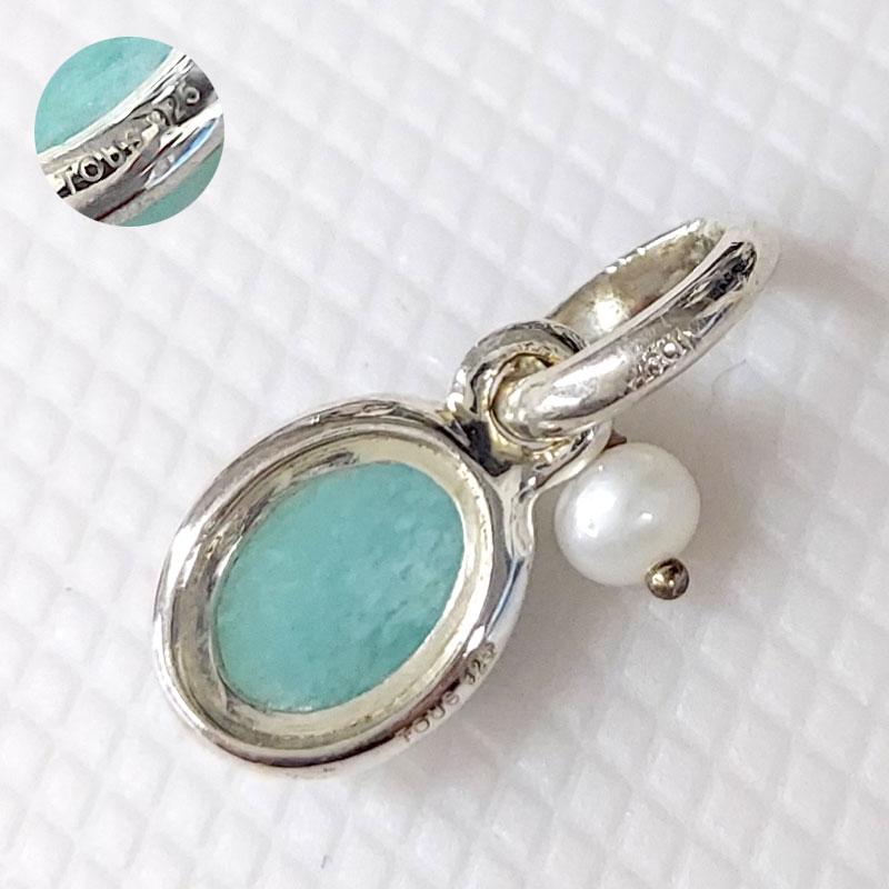 アウトレット！ TOUS トウス シルバー925 Tiny オーバル 10mm 712314630 アマゾナイト・淡水パール SV925 送料無料 並行輸入品 | TOUS | 02