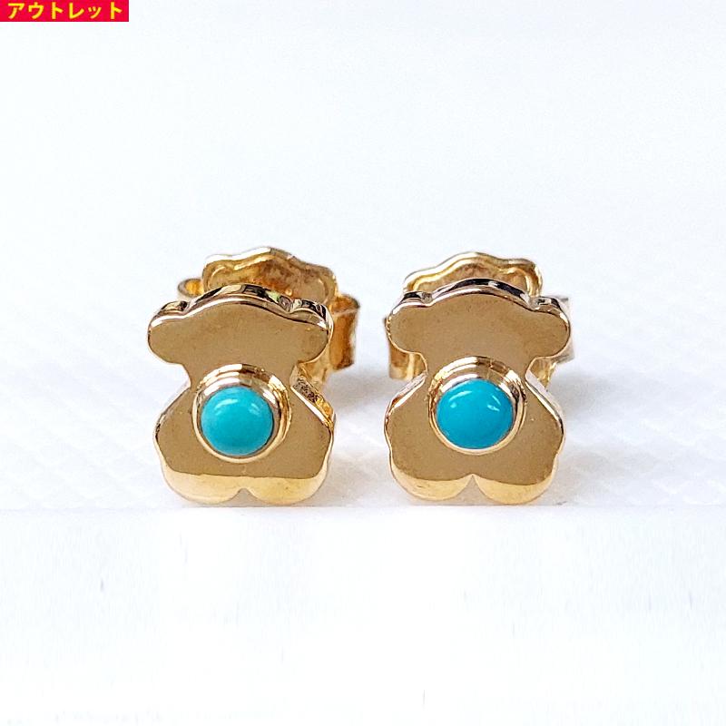 TOUS（トウス） アウトレット！ SV925 ピアス SUPER POWER くま 