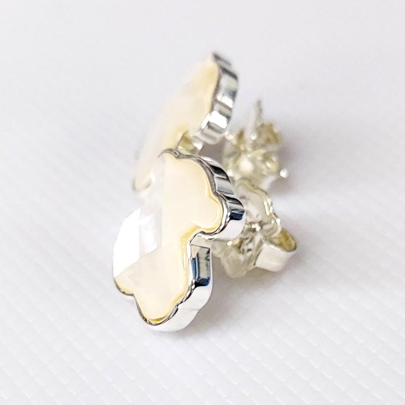 TOUS（トウス） アウトレット！ SV925 ピアス Facet くま 815113500 白 