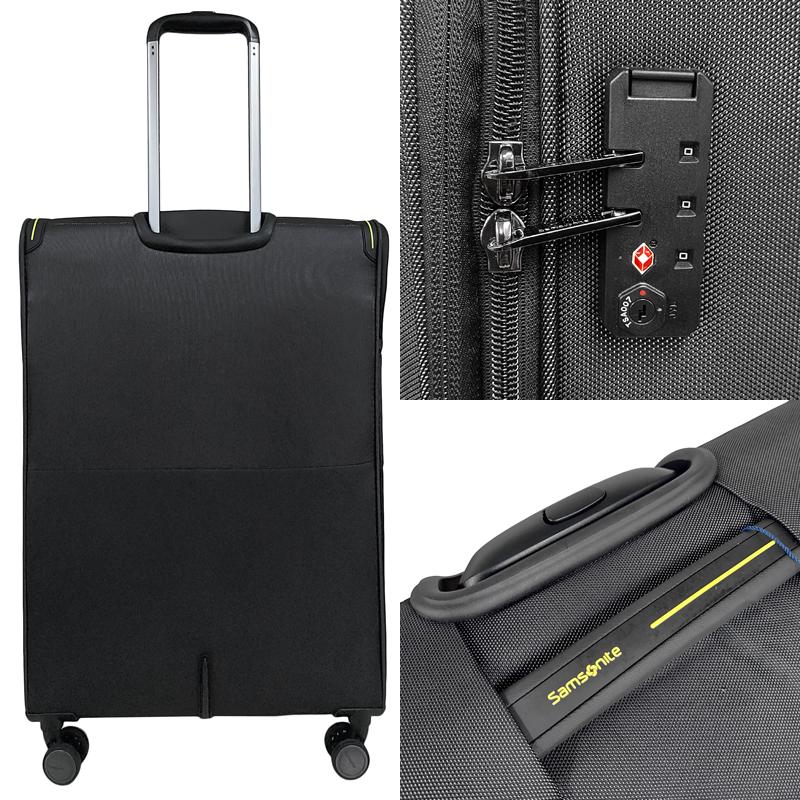 アウトレット！ サムソナイト 105L ストラリウム STRARIUM スピナー76/28 ブラック ソフトケース キャリーケース スーツケース 送料無料 | Samsonite | 03