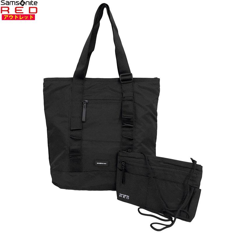 サムソナイト アウトレット トートバッグ FULTUN GU3*09002 ブラック 肩掛け サコッシュ・ポーチ付き ブランド メンズ 鞄 並行輸入品 | Samsonite RED