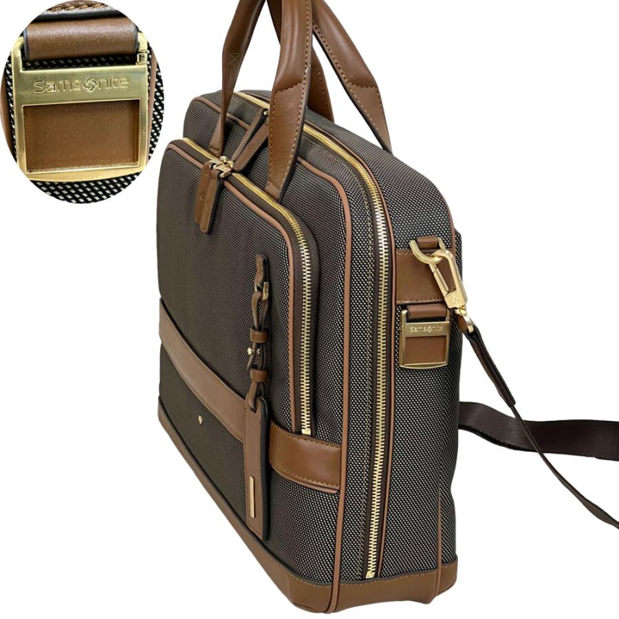 サムソナイト 新品・アウトレット ブリーフケース BENSON GJ5*03002 ブラウン ショルダー付き  Samsonite ビジネスバッグ | Samsonite | 01