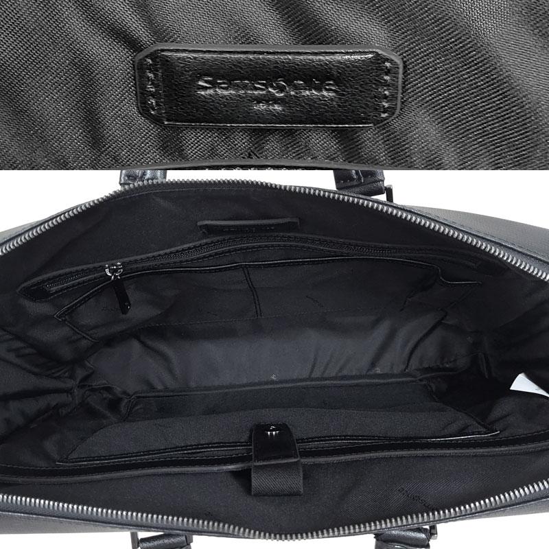 アウトレット！ サムソナイト ブリーフケース HERON GQ8*69001 ブラック レザー ビジネスバッグ 出張 並行輸入品 | Samsonite | 05