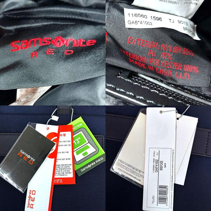 サムソナイトレッド 新品・アウトレット ブリーフケース TILLOU GA6*41002 ネイビー スリム ビジネスバッグ 並行輸入品 | Samsonite | 05